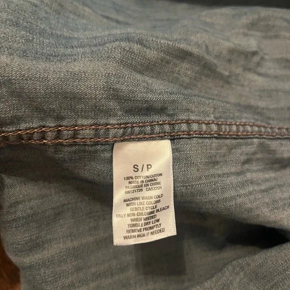 Aeropostale Blue Denim Shirt - Picture 5 of 6